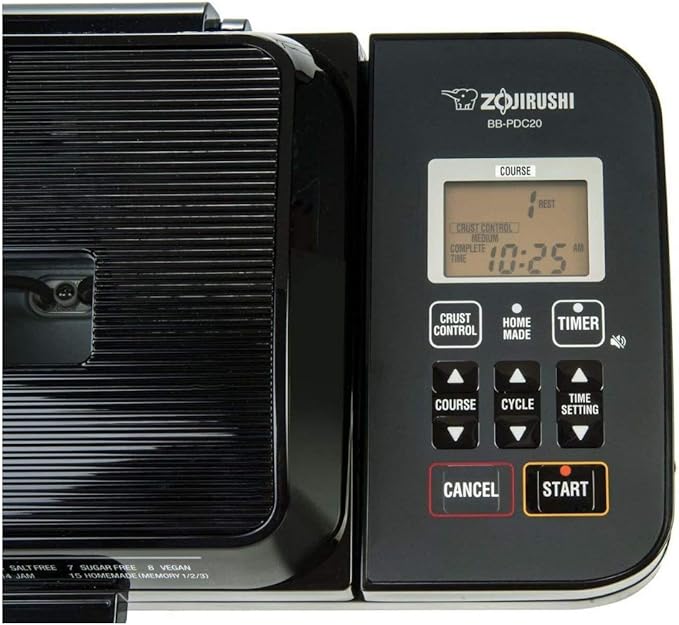 Zojirushi NW-JEC10BA Pressure Induction Heating (IH) Rice Cooker & Warmer, 5.5-Cup, Made in Japan & BB-PDC20BA Home Bakery Virtuoso Plus Breadmaker, 2 lb. loaf of bread, Stainless Steel/Black