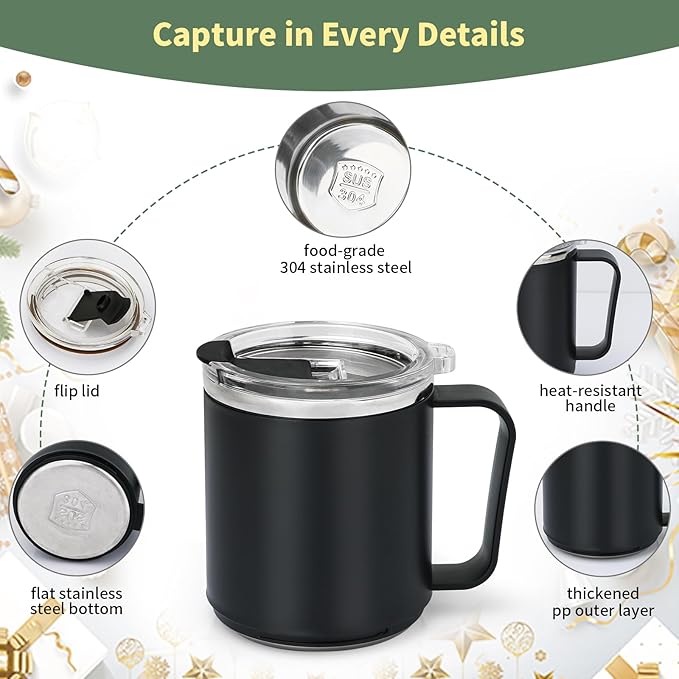 VOBAGA Mug Warmer with 15oz Mug Set, Smart Coffee Mug Warmer for Desk with 5 Temp Settings & 2-12H Auto Shut Off, Coffee Warmer for Candles, Coffee, Cocoa, Milk, Best Coffee Gifts for Men Women