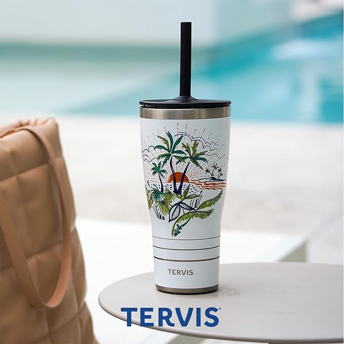 Tervis Traveler NBA Boston Celtics - Night Game Triple Walled Insulated Tumbler Travel Cup Keeps Drinks Cold & Hot, 30oz with Straw Lid, Stainless Steel