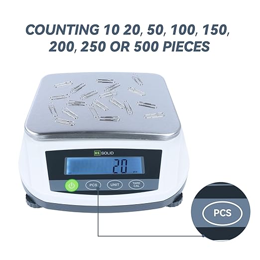 U.S. Solid Digital Lab Scale 5000g x 0.01g Precision Analytical Balance Kitchen Jewelry Scientific Weighing - LCD Display