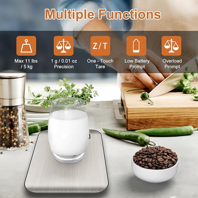 CROWNFUL Food Scale & CROWNFUL 4 Liter/6 Can Mini Fridge