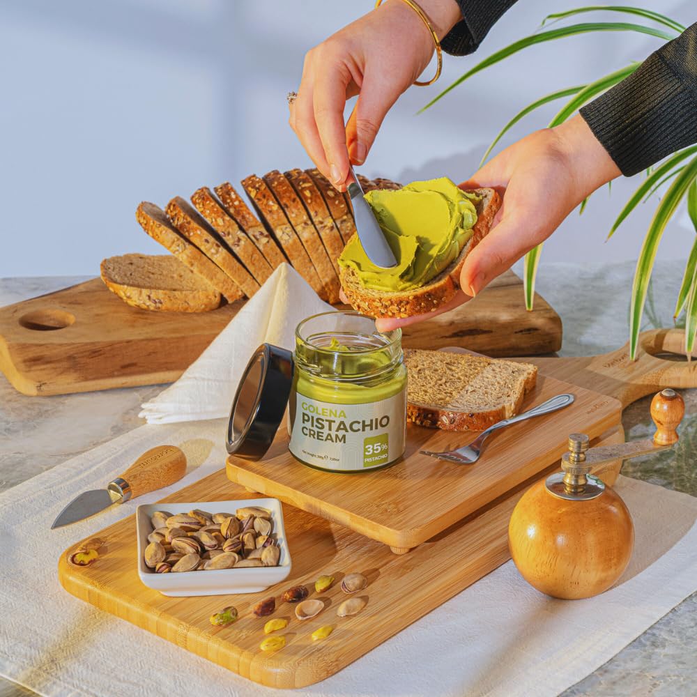 Pistachio Cream – 7.05 oz (200gr) | 35% Pistachio Butter | Ideal for Dubai Chocolate Bars, Kataifi, Knafeh & Desserts | Versatile Paste for Breakfast & Baking