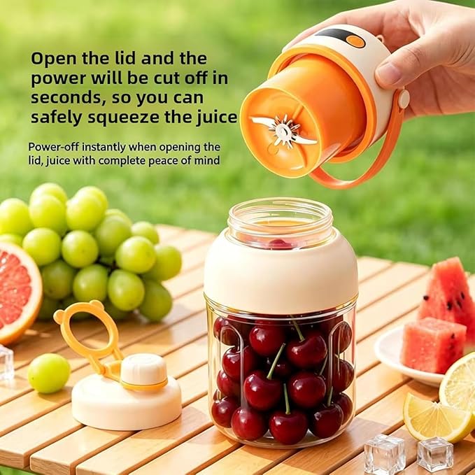 Portable Electric Juicer Cup with Zero Cord Hassle, 33 Oz Cordless Personal Juicer Cup, Digital Display Portable Juicers Blender with Stainless Steel Blades, USB-C (green-800ml)