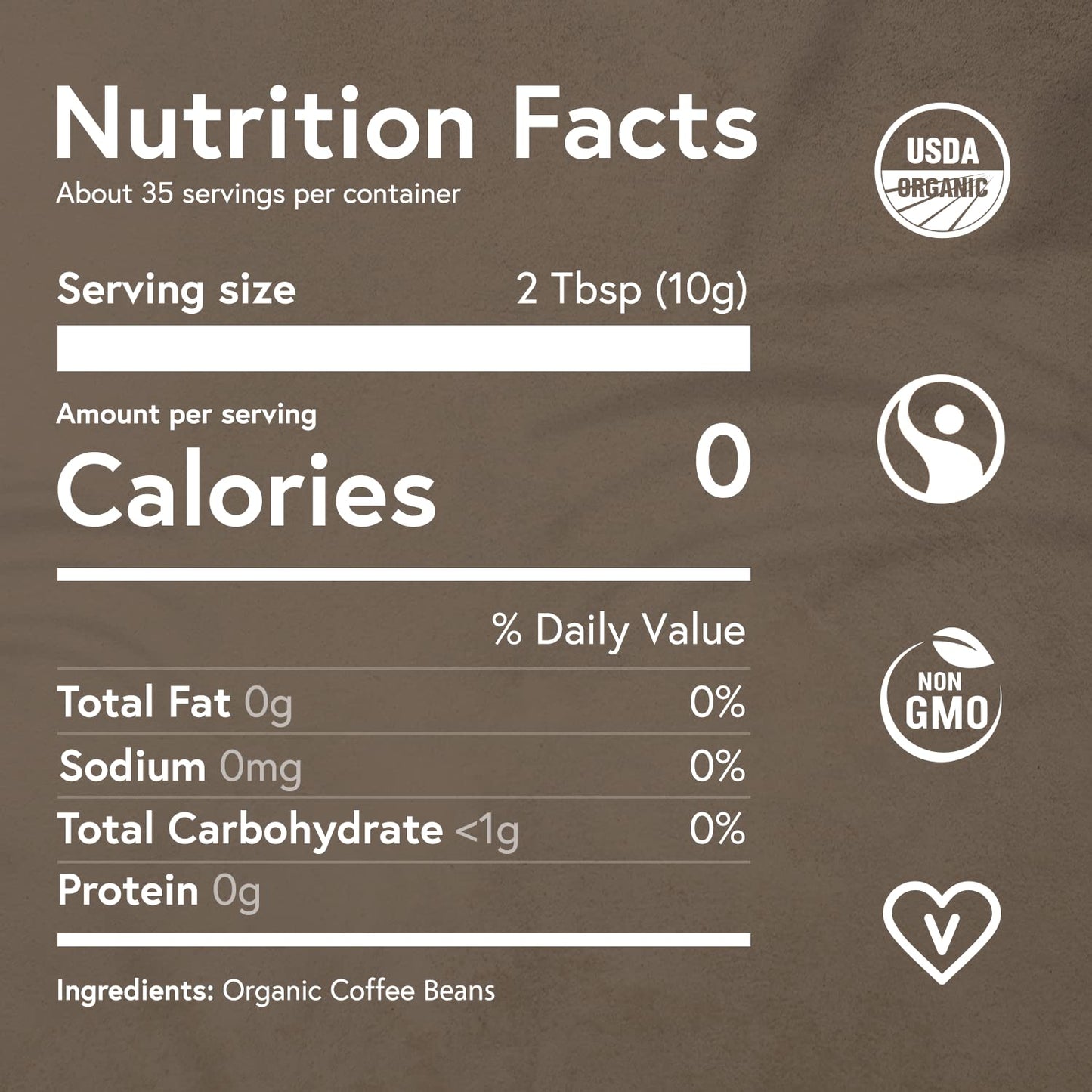 Fabula Coffee Light Roast Freshly Ground - Organic - Low Acid - Single Origin - Non-GMO - Mold Free - 12 Ounces