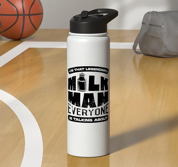 Legendary Milkman Dairy Farmer Everyone Is Talking About Stainless Steel Insulated Water Bottle