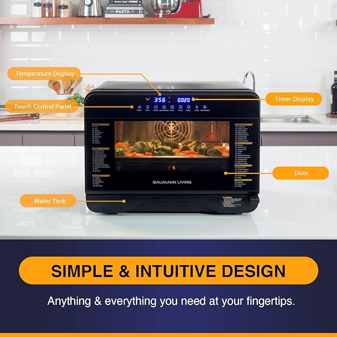 Multifunction Air Fryer Steam Oven Convection Countertop All-in-One Appliance.