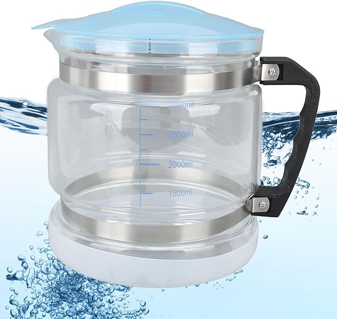 4L Water Container for Distiller, Multipurpose Glass Collection Bottle for Countertop Home Beauty Distillers, Replacement Glass jar for Home Beauty Water Distiller