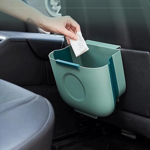 Hanging Trash Can, Kitchen Garbage Bin Waste Bins, Kitchen Trash Can Wall-Mounted Folding Trash Bucket Household Hanging Trash Can Cabinet Door-Mounted Sorting Trash Can (Size : B)