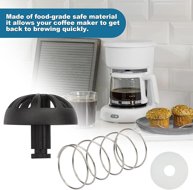 Showingo Coffee Replacement Brew Basket Spring Loaded Stopper Kits Compatible with Mr. Coffee 112435-000-000 185774-000-000 Hamilton 990117900 990237500 Coffee Machine Accessory（2 packs)