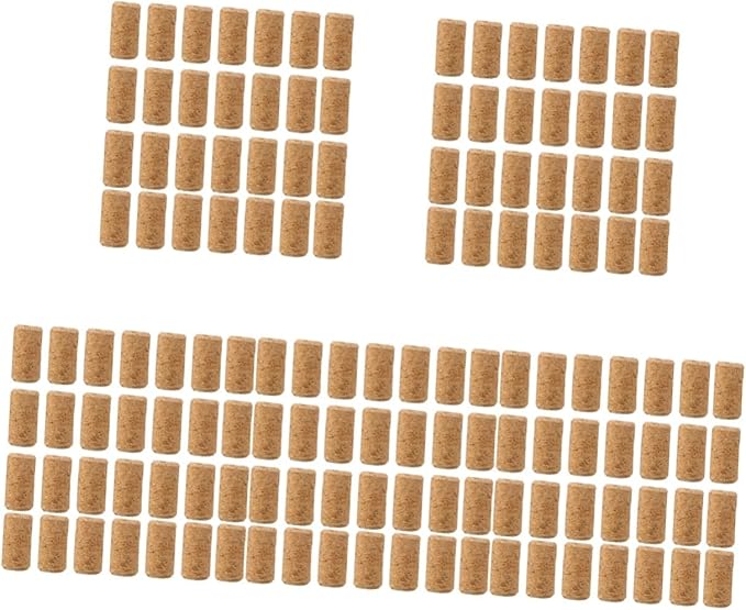 COLLBATH 250pcs Cork Stoppers for Wine Bottles Soft Cork Plugs for Airtight Seal for Home Restaurants Bars Cafes Decoration