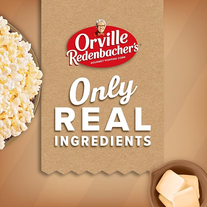 Orville Redenbacher’s Microwave Popcorn, Naturals Simply Salted Flavor, 3g Fiber Per Serving, 3.29 oz., 6-Count (6 Boxes)