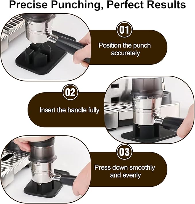 Ultimate Barista-Grade Espresso Tamping Base for Ninja Luxe Café, Precision Portafilter Holder & Tamping Station, Elite Food-Grade Silicone, Ninja Espresso Machine Accessories