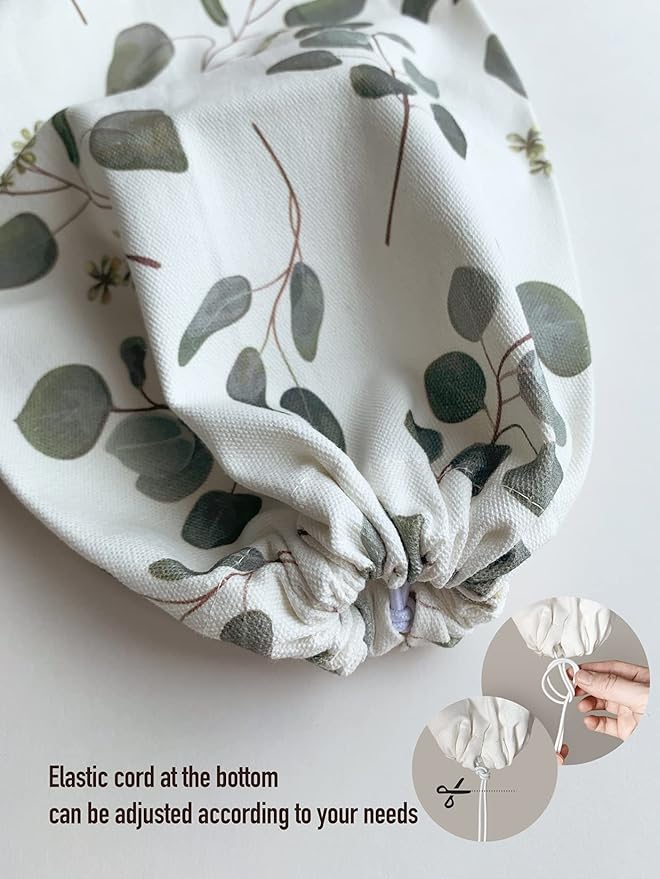 Hglian Grocery Bag Storage Dispenser,Eucalyptus Leaves Plastic Bag Holder,Garbage Shopping Trash bags Carrier Organizer,Farmhouse Sweet Home Kitchen Decor,Gifts for Women Grandma Mom