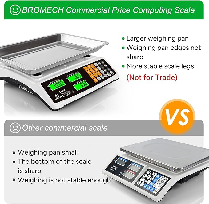 Price Computing Food Scale & 440lb Heavy Duty Shipping Scale Combo | Commercial & Postal Weighing Solution for Small Business, Farms, E-Commerce