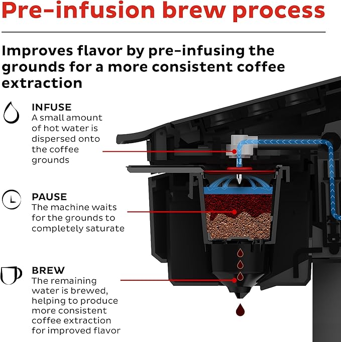 Instant Solo WIFI Connect Single Serve Coffee Maker, From the Makers of Instant Pot, Coffee Brewer, Includes Reusable Coffee Pod & Bold Setting, Brew 8 to 12oz., 40oz. Water Reservoir, Black