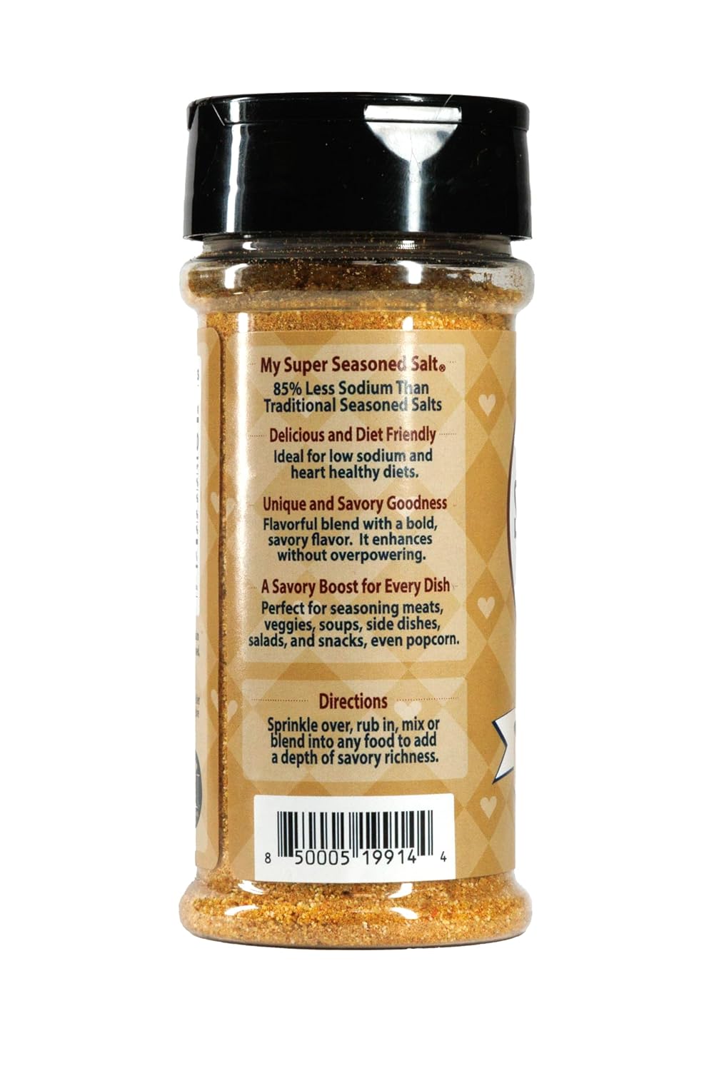 My SUPER SALT® Seasoned – Functional All-Purpose Salt Substitute - 85% Less Sodium - Everyday Flavor with Smart Mineral Support - 6 oz