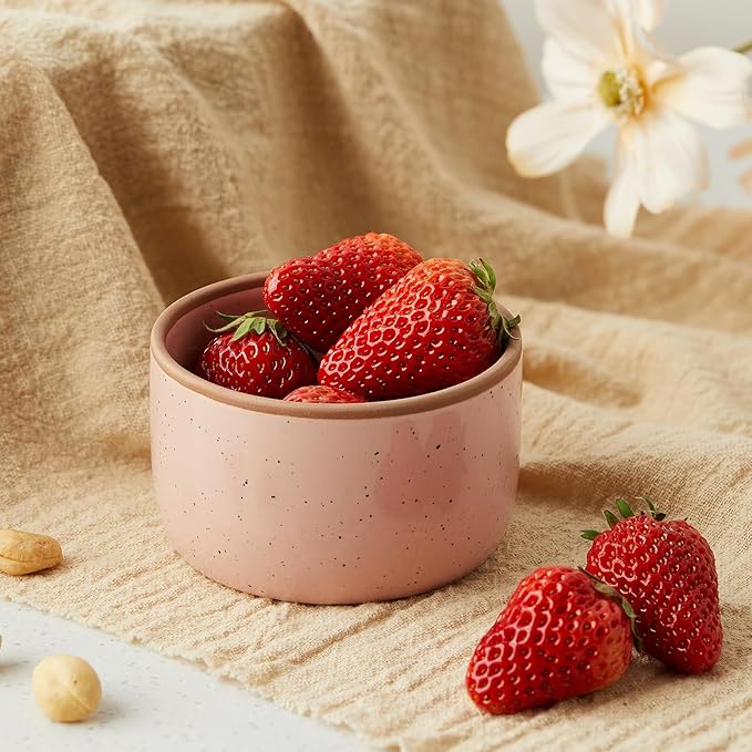 Morandi Color Ramekins Set of 6, 8 oz Creme Brulee Ramekins Oven Safe, Porcelain Ramekin Bowls, Mini Cheesecake Pans, Small Baking Dish, Dipping Sauce Bowls, Ramekin for Baking Souffle, Ice Cream