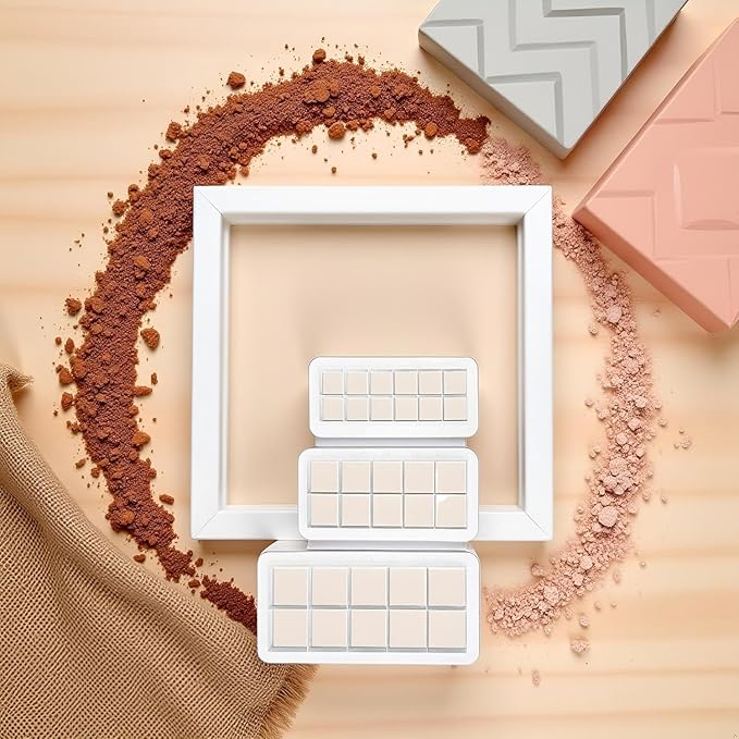 6Pcs White Square Cookie Cutter Set, Geometric Multicutter Square Cake Fondant Cutter, Cookie Cutter Biscuit Cutters Cake Decorating,Baking Tools and Accessories(3 Size）