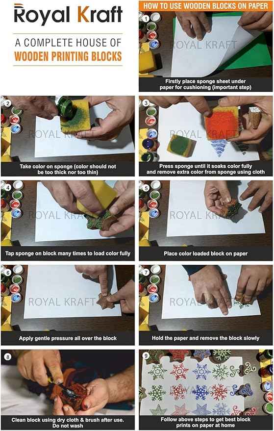 Royal Kraft Round Mandala Wooden Block Printing Stamps (Set of 25) Bulk01_25G