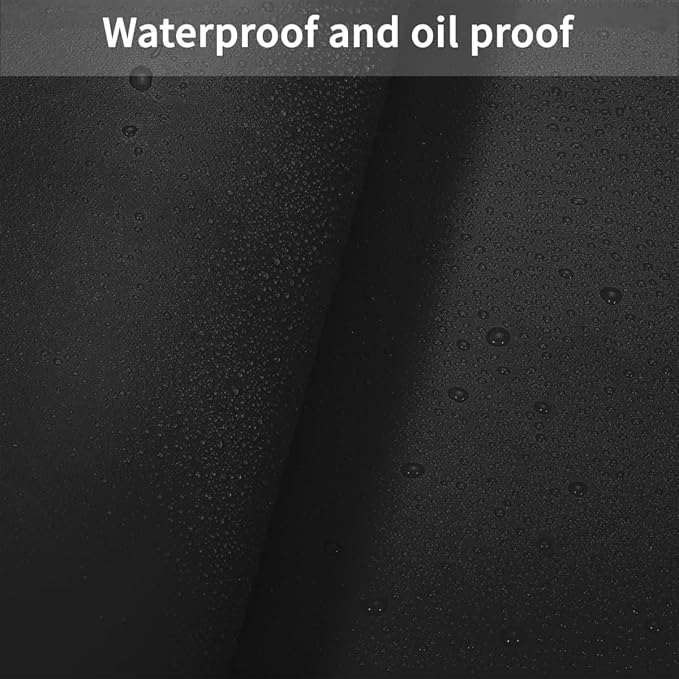 Leather Table Cover,1.8mm Thick,12x84 Inch Desk Cover,Dresser Cover Top,Dresser Protector Top,Dresser Cover,End Table Cover.(Black+Black,12x84)