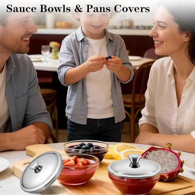 3.9Inch Universal Drink Covers, Stainless Steel Cover for Drinks, Coffee Mug Lid, Metal Travel Tumblers Mug Lid Replacement