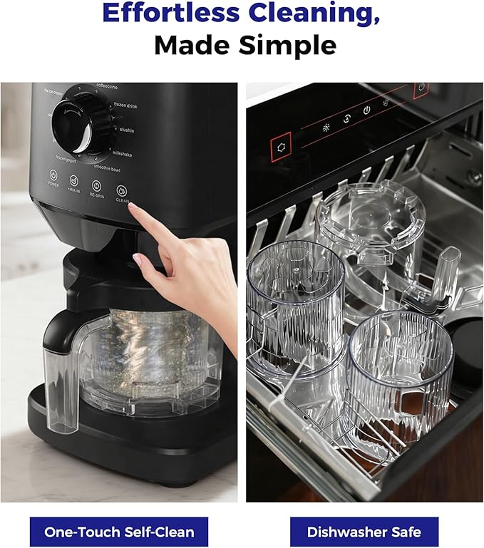 12-in-1 Ice-Cream Maker Machine - 11 Preset Programs & Self-Cleaning, Healthy Frozen Yogurt Maker for Gelato, Slushies, Sorbet, Mix-ins & More, Includes (2) Pint Containers, Mother's Day