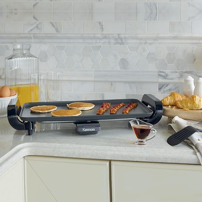 Kenmore 88916 10" x 18" Non-Stick Electric Griddle in Gray