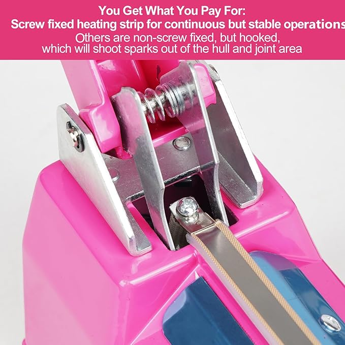 Sealer Pro, Patented 8-inch Impulse Heat Sealer, 2-mm Sealing Width Super Heavy Duty Bag Sealing Machine with Extra 2 Replacements, 1Fuse Included, Dragon Fruit