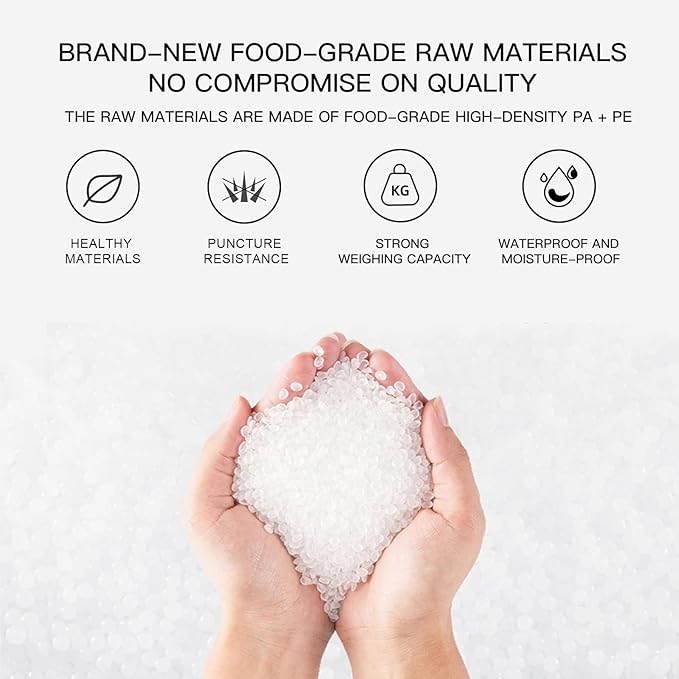MEGAWISE Vacuum Sealer Bags (8''x 12''-110pcs) for Food Freshness Preservation, BPA Free Vacuum Storage Bags for Food or Sous Vide, Seal a Meal,Double-Sided Texture, Double Lock Freshness (110 count)