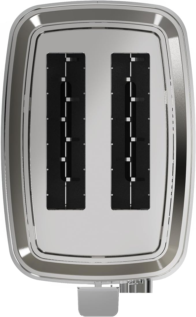 GE 2 Slice Stainless Steel Toaster, Extra Wide Slots for Toasting Bagels, Breads, Waffles & More, 7 Adjustable Shade Settings, Removable Crumb Tray, Countertop Kitchen Essentials, 850 Watts