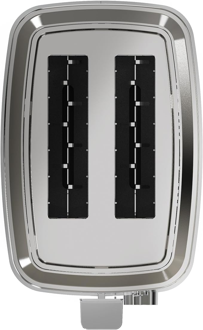 GE 2 Slice Toaster, Extra Wide Slots for Toasting Bagels, Breads, Waffles & More, 7 Adjustable Shade Settings, Removable Crumb Tray, Countertop Kitchen Essentials, 850 Watts, White