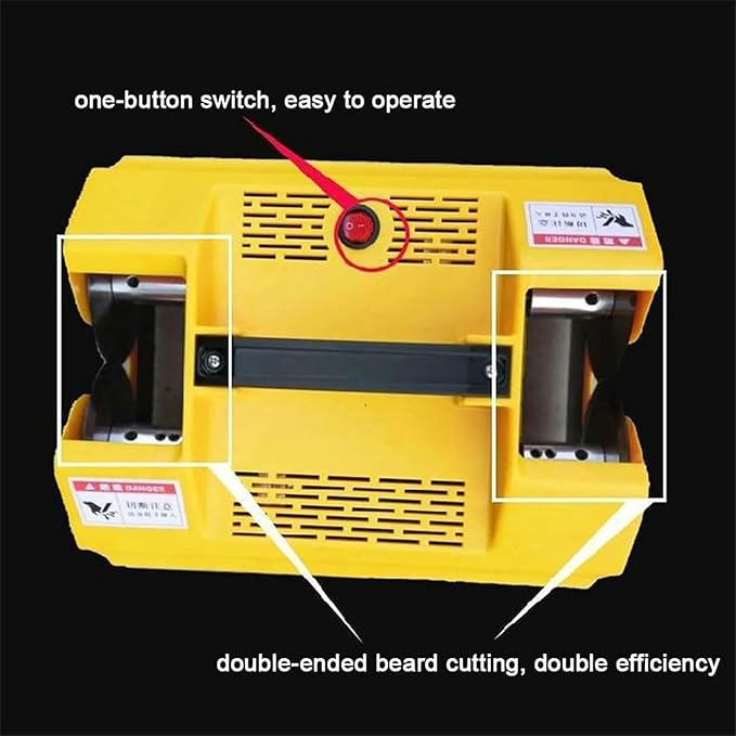 Electric Garlic Cutter & Root Remover Machine-Double Head Onion & Garlic Stem Cutter - for Garlic,Onion,and Small Roots
