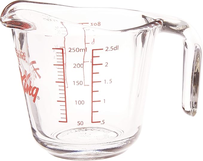 Anchor Hocking Fire-King Measuring Cup, Glass, 1-Cup