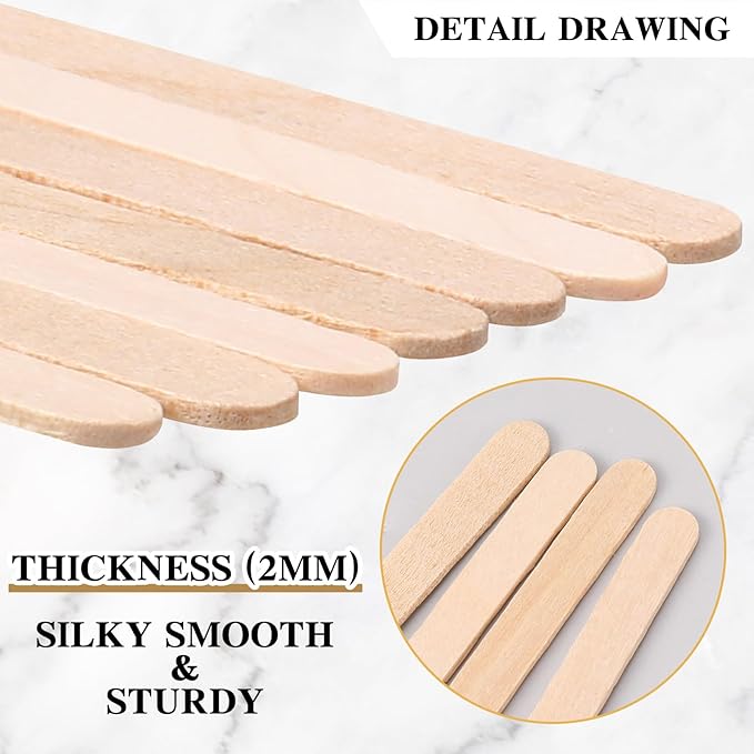3000 Pcs Individually Wrapped Wooden Coffee Stirrers, Disposable Coffee Stir Sticks Round End Sticks Bulk Wood Stirrers for Cocktail Hot Drinks Restaurant Bar Home Office (7.5 Inch)