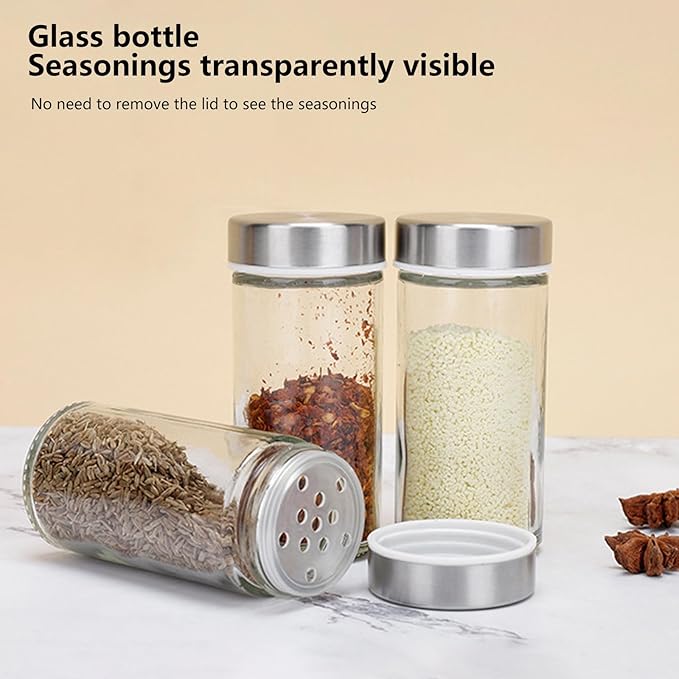 Portable Stainless Steel Spice Rack with 20 Spice Jars Included Revolving Spice Organizer for Kitchen Tower Storage Rack for Spices and Seasoning Silver
