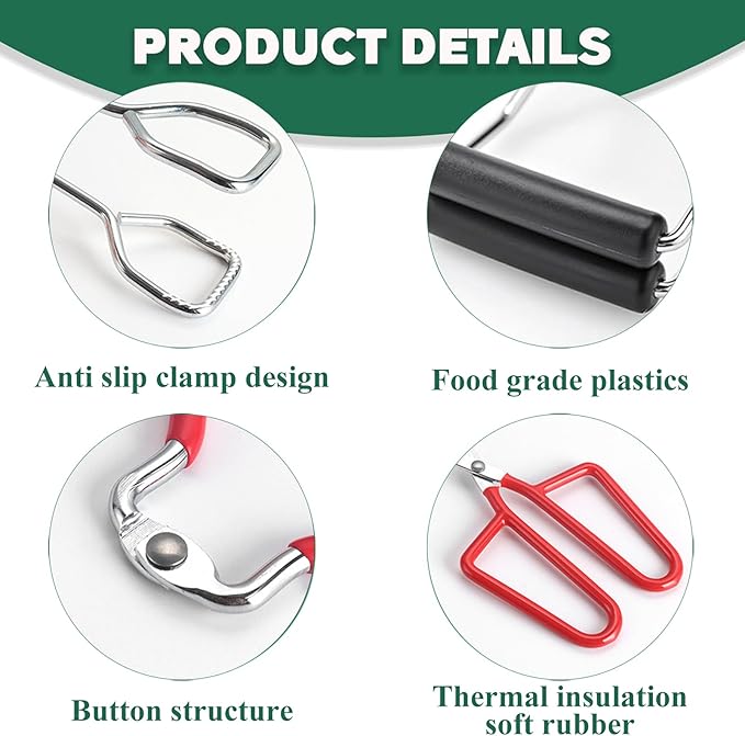 6PCS Canning Supplies Canning Kit, Canning Essentials Set, Canning Supplies Essentials Boxed Set Canning Supplies Starter Kit Included Canning Jar Lifter Canning Funnel Bubble Popper