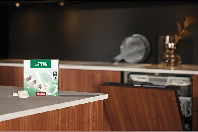 Miele UltraTabs All In 1 ECO Dishwasher Detergent Tablets, 60-Count, Designed For All Dishwasher Types
