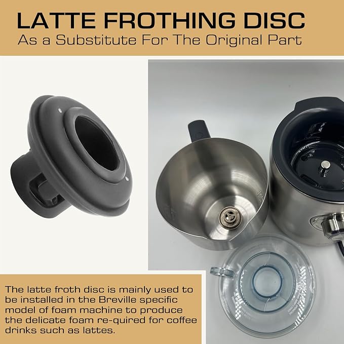 BMF600XL Latte Frothing Disc for Breville Milk Cafe - Milk Frother Plate Replacement Coffee Machine Accessories Part #BMF600XL - Fixes Milk Frothing Problems