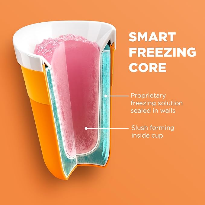 ZOKU Original Slush and Shake Maker, Slushy Cup for Quick Frozen Homemade Single-Serving Slushies, Fruit Smoothies, and Milkshakes in Minutes, BPA-free, Red