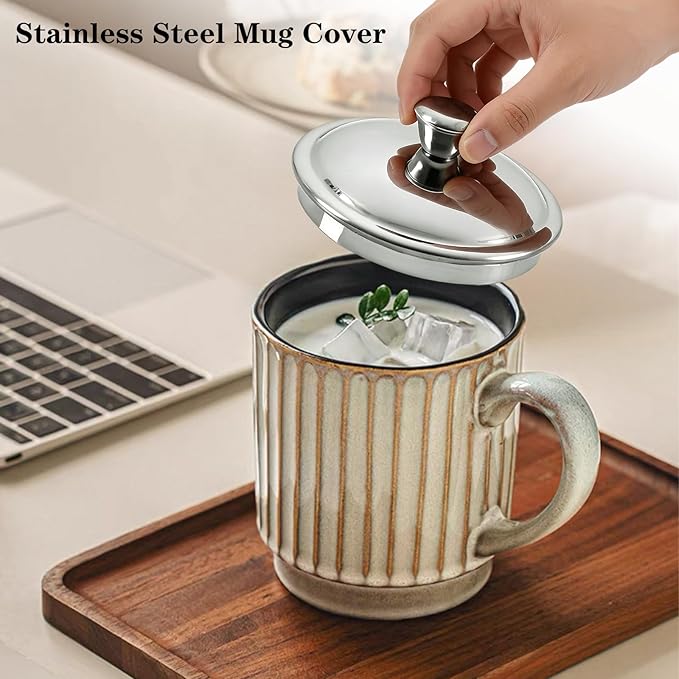 3.5Inch Stainless Steel Universal Mug Cover and Drink Cover for Drinks, Cocktails, Coffee Mugs, Tea Cups, Beers