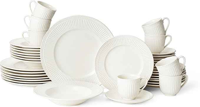 Mikasa Italian Countryside 40-Piece Dinnerware Set, Service for 8