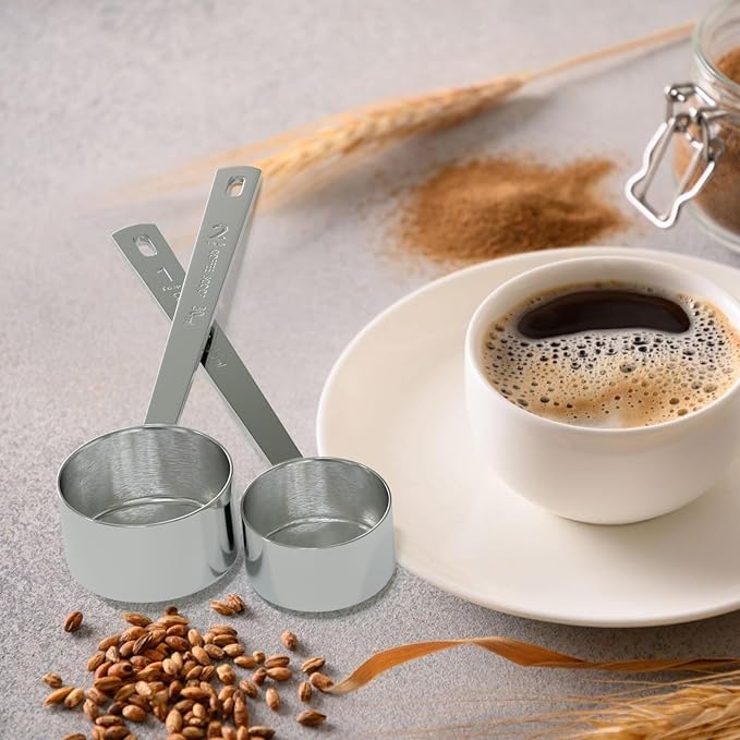 LEIFENY 1PCS 1 Tablespoon Coffee Scoop, Long Handle Measuring Spoon, One tbsp (15ml) Stainless Steel Scooper