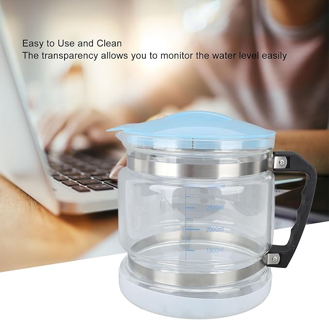 4L Water Container for Distiller, Multipurpose Glass Collection Bottle for Countertop Home Beauty Distillers, Replacement Glass jar for Home Beauty Water Distiller