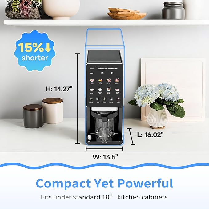 Ice Cream Maker & 10-in-1 Frozen Treat Maker, 20 oz (3 Pints), Mix-In + Re-Spin for Creamy Texture, Gelato, Sorbet, Slushie, Frozen Yogurt & Smoothie Bowls Machine for Homemade, Recipe Guide