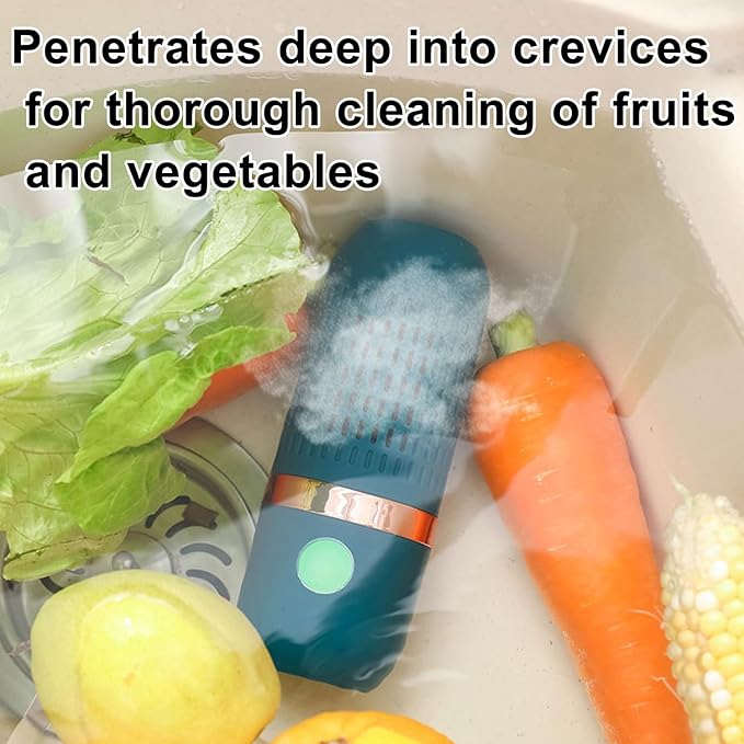 payanwin OH-ion Fruit & Vegetable Cleaner - Simply Drop in Water to Purify Produce, OH- Technology Removes 99% Pesticides, Wireless Charging for Grains/Meat