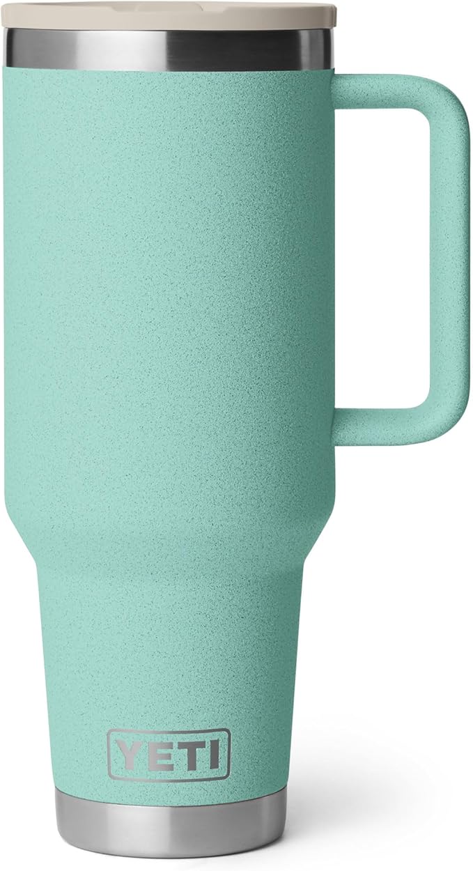 YETI Rambler 40 oz Travel Mug with Flip Straw Lid – Stainless Steel, Vacuum Insulated, Leakproof, Cup Holder Friendly