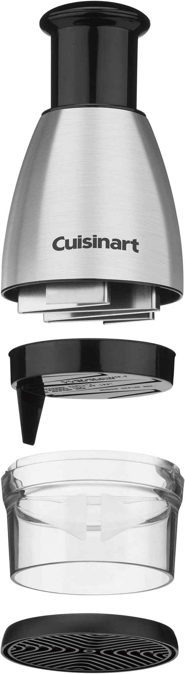 Cuisinart Mini Prep Plus Food Processor, 4 Cup, Brushed Stainless & CTG-00-SCHP Chopper, 8.2" x 3.9" x 3.9", Stainless Steel/Black