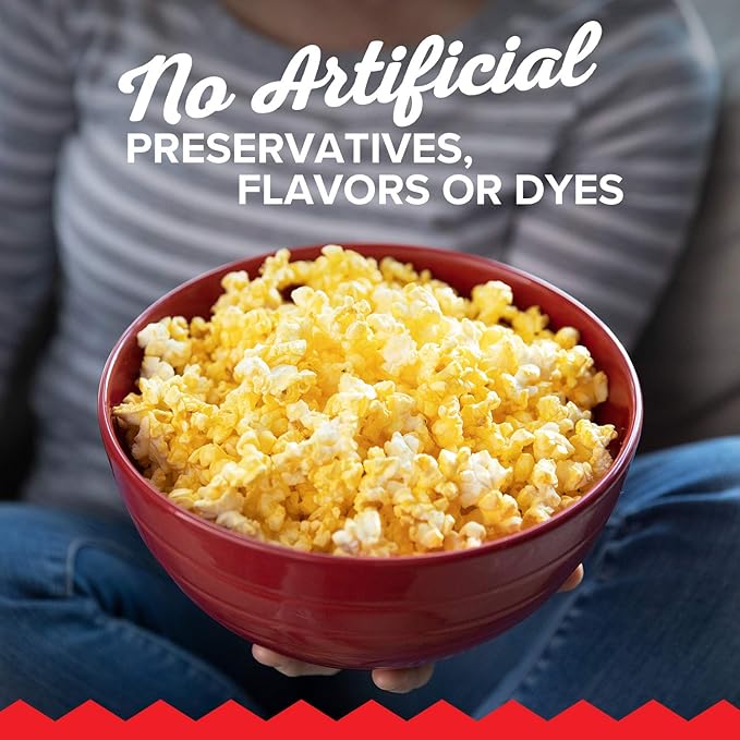 Orville Redenbacher’s Microwave Popcorn, Classic Butter Flavor, 2g Fiber Per Serving, 3.3 oz., 6-Count