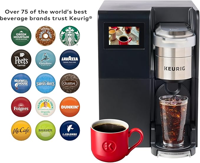 Keurig K-3550 Large Business Single Serve Coffee Maker, Plumbed, Silver/Black
