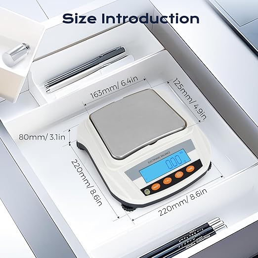 Bonvoisin Lab Scale Rechargeable Electronic Balance 3000gX0.01g Precision Analytical Balance Laboratory Balance Scientific Scale